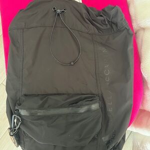 NWT ADIDAS X STELLA MCCARTNEY BLACK POLYESTER BACKPACK